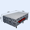 Cama Box Cônjugada Solteiro D20 Vega - EspumAtiva 2