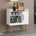 Aparador Café II Nogueira/Off White BECHARA - 70,4cm - 2.03/TD 2