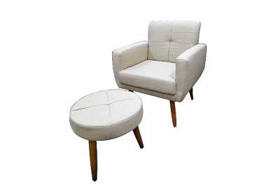 POLTRONA HAVANA + PUFF LINHO  - MATRIX 3.6/RN