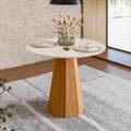 Mesa Isis 117x117 Tampo Redondo com Vidro- New Ceval 6.6/SR 2