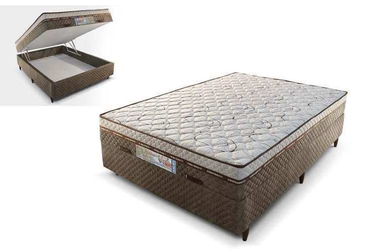 Cama Box Colchobox Casal Baú D33 Golden – Rondomóveis - 50x138x188 - 1.49/SR