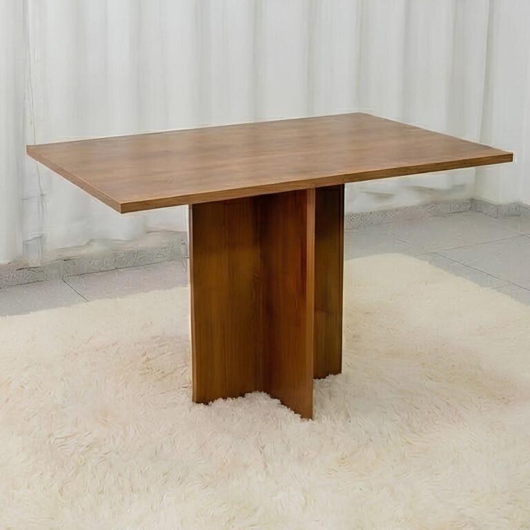 Mesa Salinas 120x80cm  (Tampo Londres s/ vidro sem cadeiras) – CEL MÓVEIS 2.2/TD