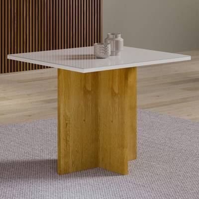 Mesa Salinas 90x90cm(Tampo Dakota c/vidro e sem cadeiras) – CEL MÓVEIS 3.2/TD