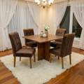 Mesa Salinas 90x90 (Tampo Londres s/ vidro)  com 4 Cadeiras Sophia  – CEL MÓVEIS 6.8/TD 1