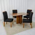 Mesa Salinas 120X80CM (Tampo Londres s/ vidro)  com 4 Cadeiras Sophia  – CEL MÓVEIS + WM DECOR 7.0/TD 3