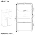 BALCÃO CLASSIC NT 3070 - 2P1G1N - 67CM - 2.3/RN 4