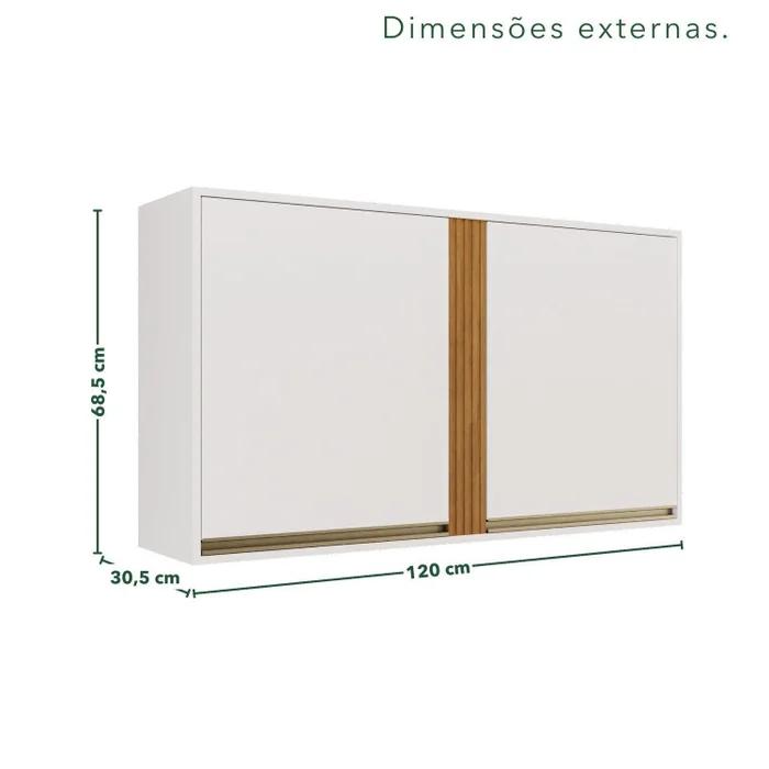 Aereo Cozinha Perola 2P Salleto - 1,20m - 2.5/SR/RF