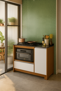 Balcão  Cooktop NT 3050 - 1,11m - 5 bocas (sem fogão) - 3.3 /TRA 1