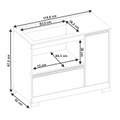 Balcão  Cooktop NT 3050 - 1,11m - 5 bocas (sem fogão) - 3.3 /TRA 3