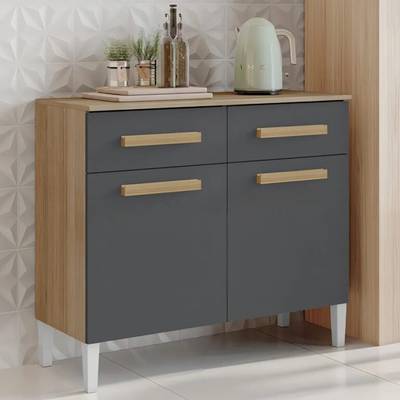 Balcão Juma/Lilian  2P4G - 90CM  – ARAMÓVEIS