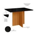 Mesa de Jantar Helo 1.60×0.90 tampo MDF/Vidro - 5.2/LD/CW 2