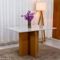 Mesa Jantar Helo 120×90 Tampo MDF/Vidro  Base MDF - Poliman - 3.9/ LD/3.8/RF 1