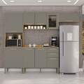 Cozinha New Valência 4 peças (aereo c 1 porta Vidro Fume) - 2.48m - Salletto - 8.8/TD 1